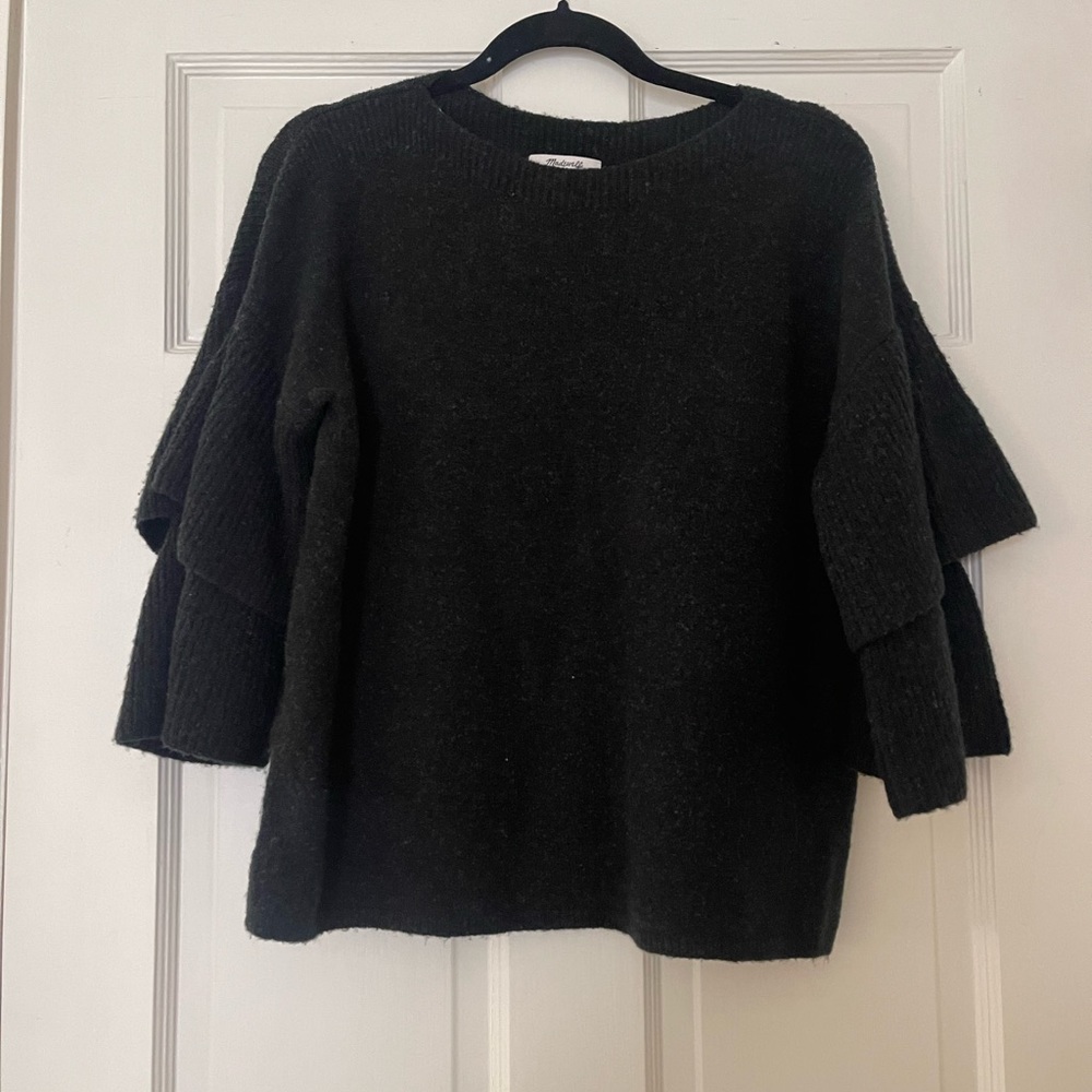 Madewell Black Crew Neck Sweater